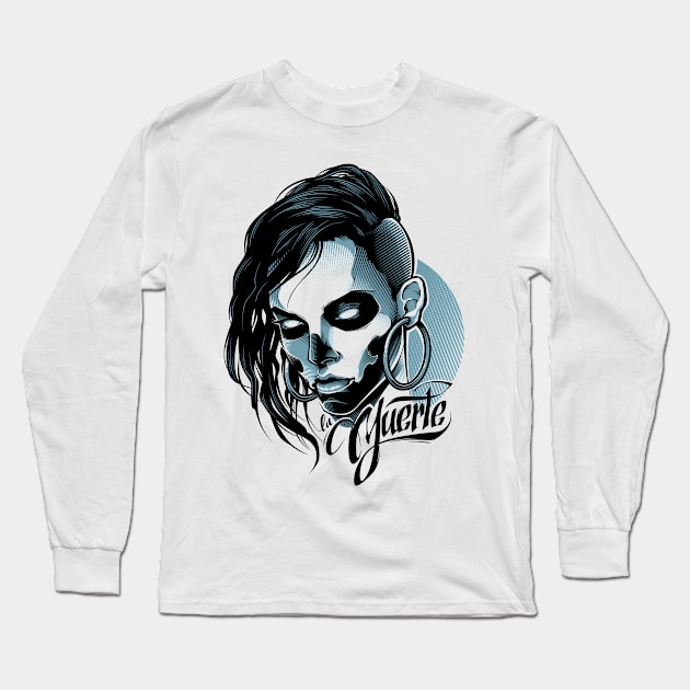 La Muerte Long Sleeve T-Shirt by BlackoutBrother